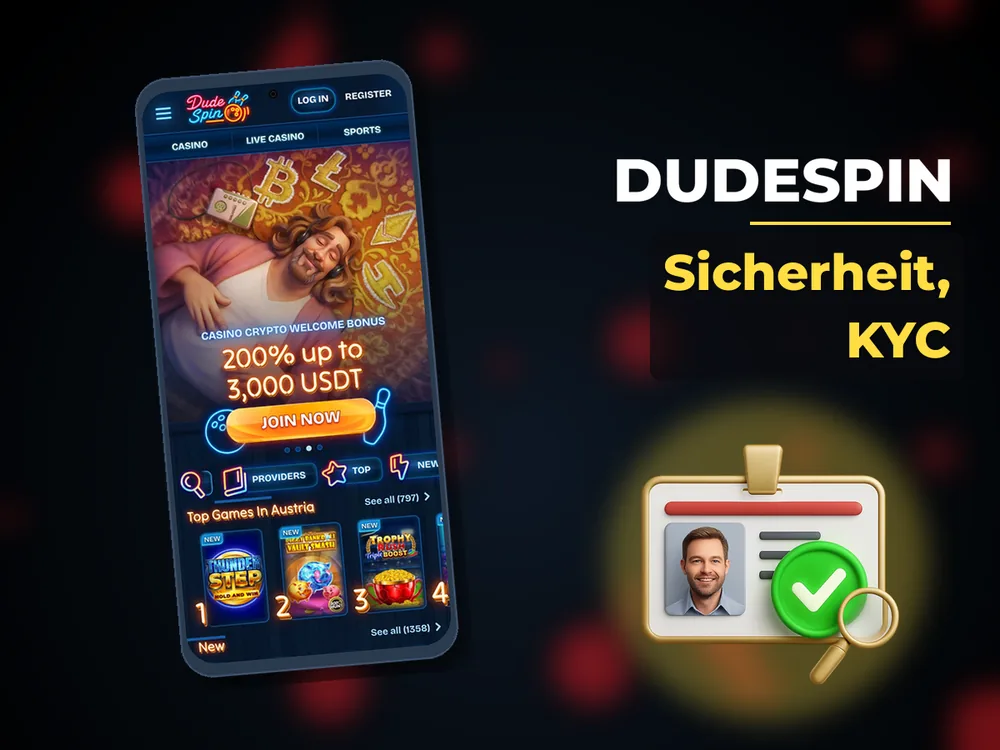Dudespin - Sicherheit, KYC