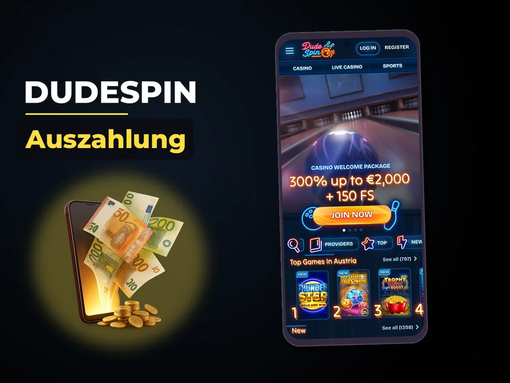 Dudespin - Auszahlung