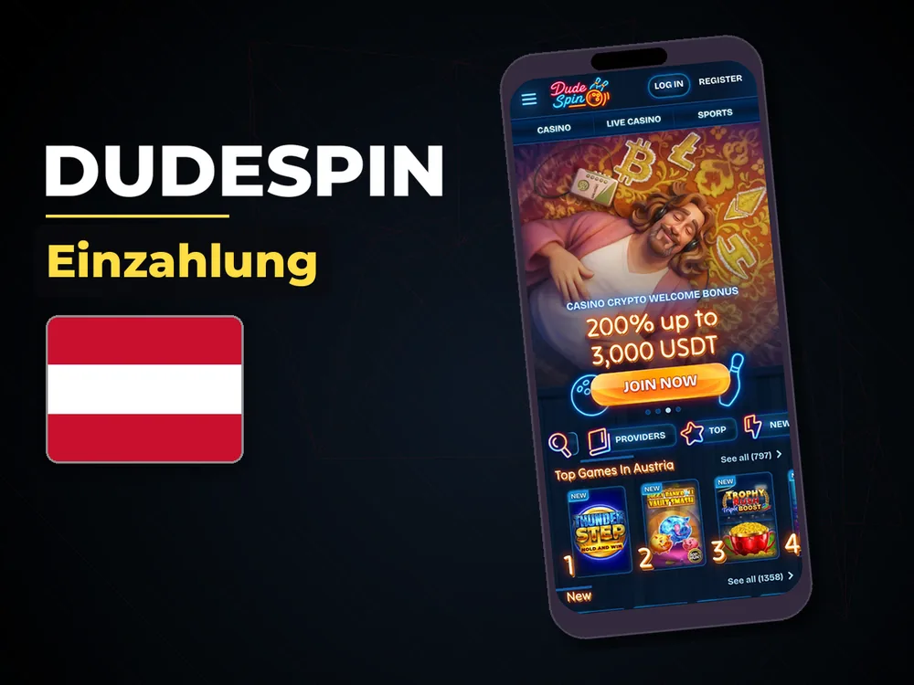 Dudespin - Einzahlung