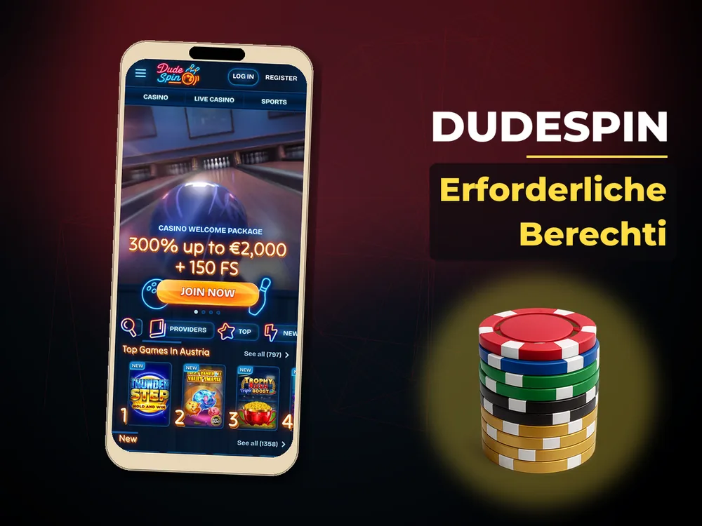 Dudespin - Erforderliche Berechti